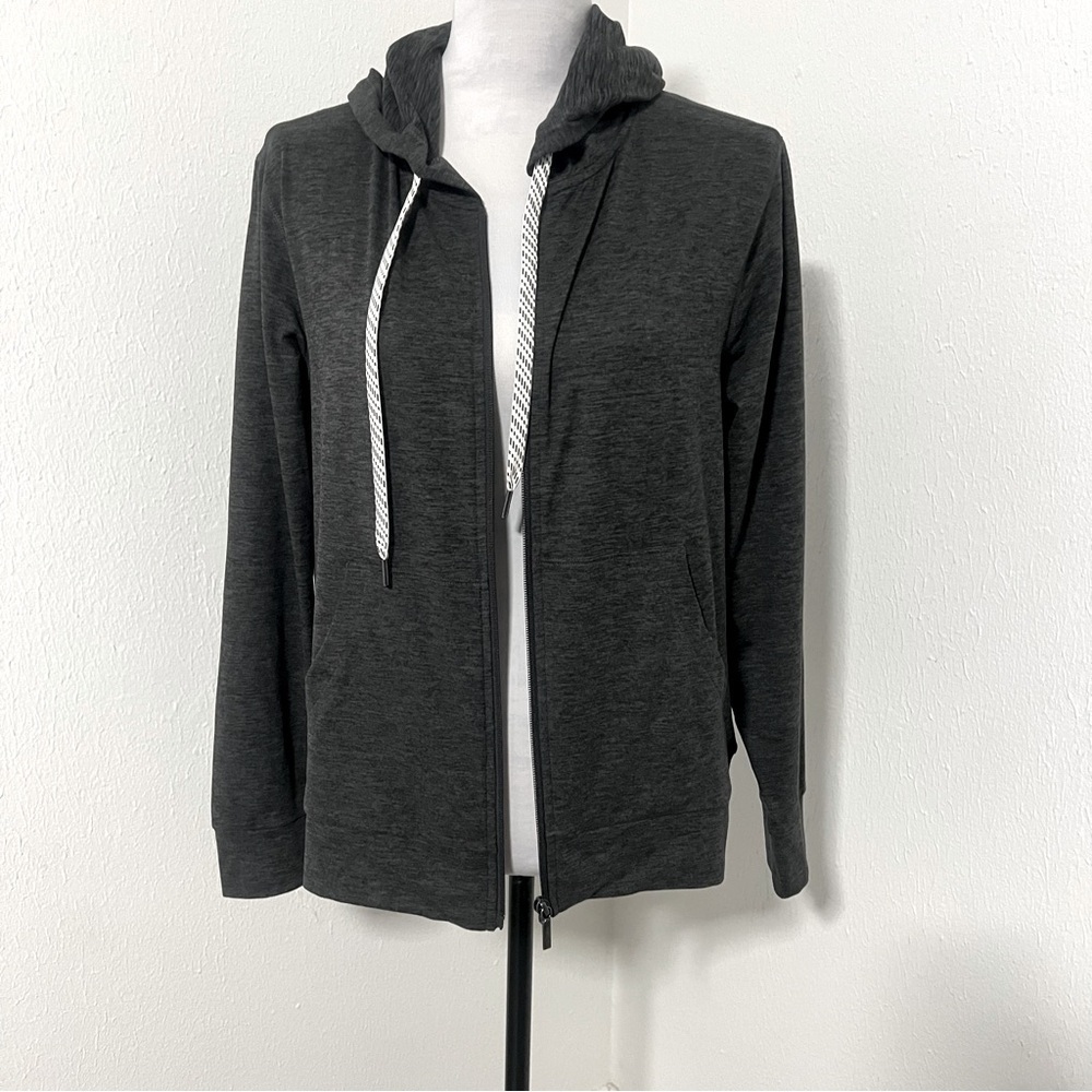Members Mark Women’s Charcoal Favorite Soft Full Zip Hoodie Size Large NWOT - Picture 2 of 7